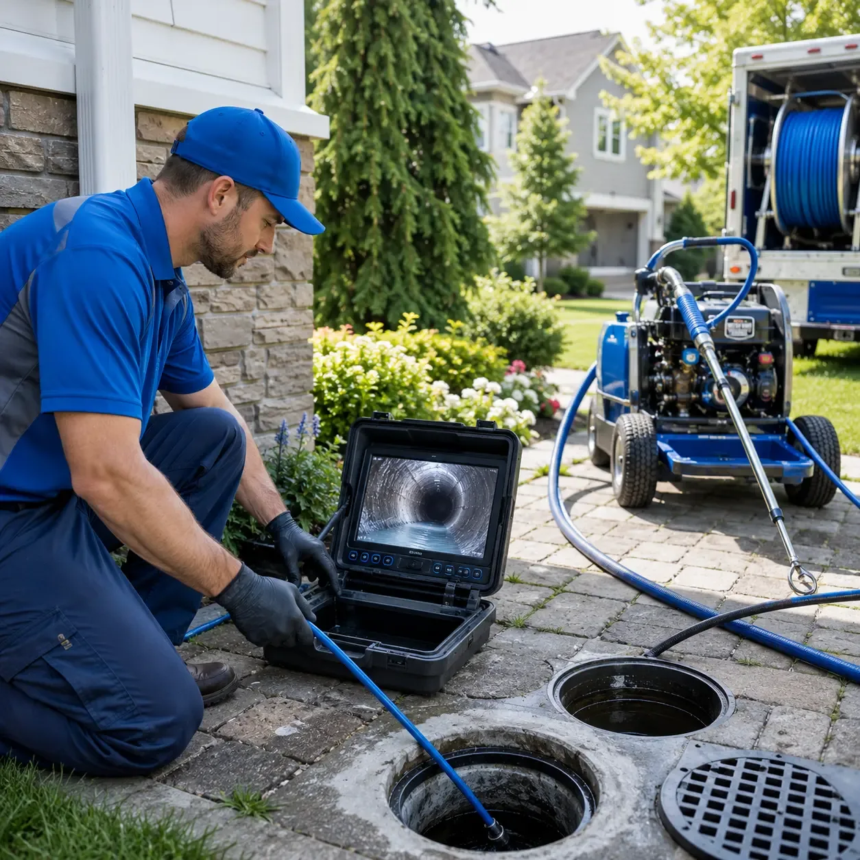Outdoor drain cleaning professionals serving Brownsville, OH