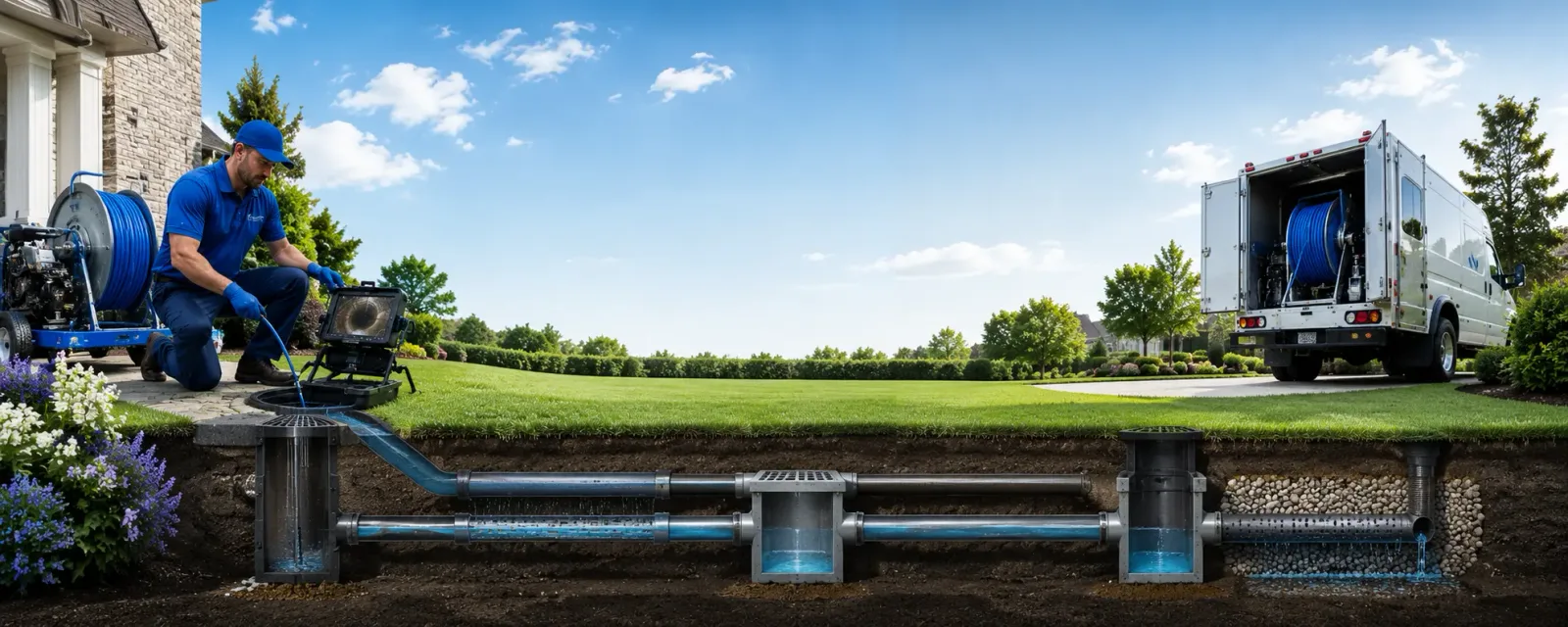 Outdoor drain cleaning information for Brownsville, OH